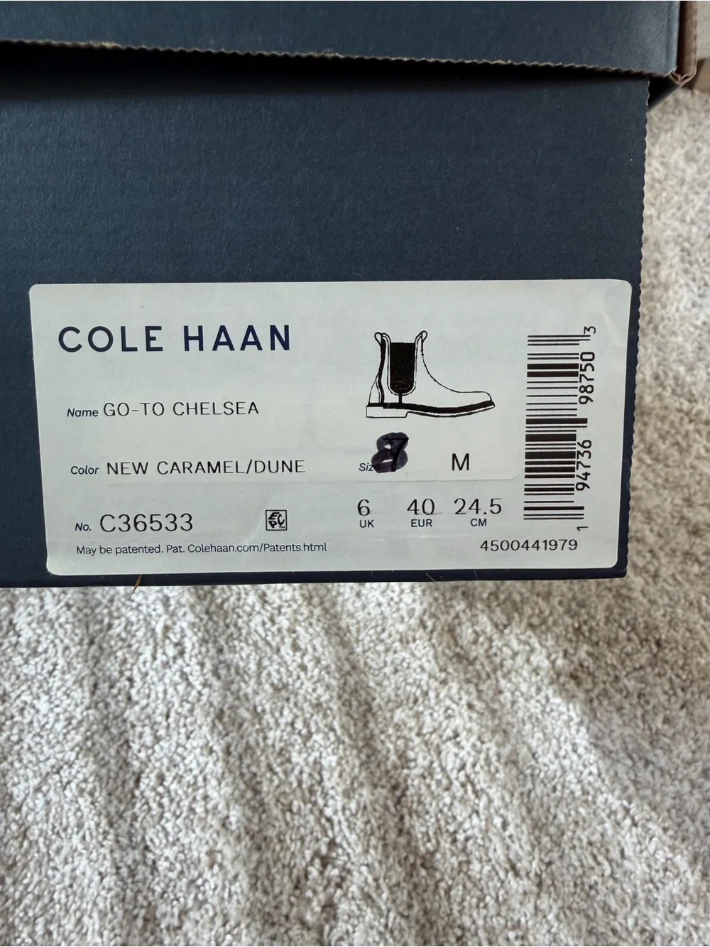 Cole Haan Men's Tan Brown Leather Chukka Chelsea Boots
